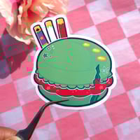 Image 3 of Straw Hat Macaron Stickers