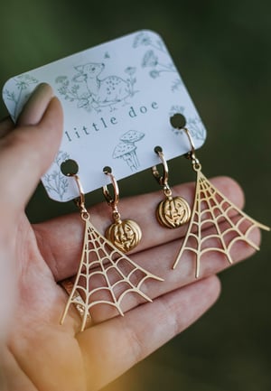 Image of Halloween Brass Earring Set