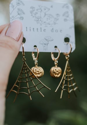 Image of Halloween Brass Earring Set