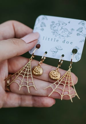 Image of Halloween Brass Earring Set