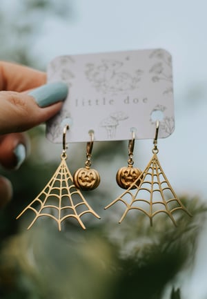 Image of Halloween Brass Earring Set