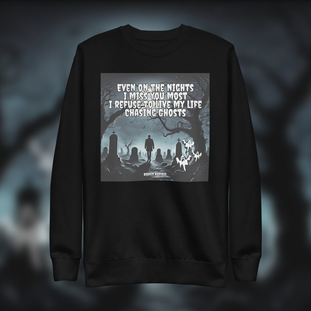 Image of Chasing Ghosts Halloween Sweater - Dark Forest