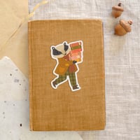 Image 3 of Bookish Badger Sticker