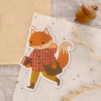 Image 2 of Bookish Fox Sticker
