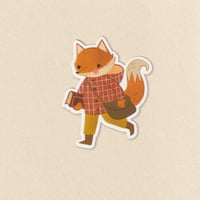 Image 3 of Bookish Fox Sticker