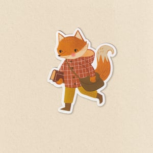 Image of Bookish Fox Sticker