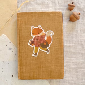 Image of Bookish Fox Sticker