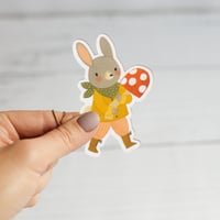 Image 2 of Harvest Bunny & Mushroom Sticker
