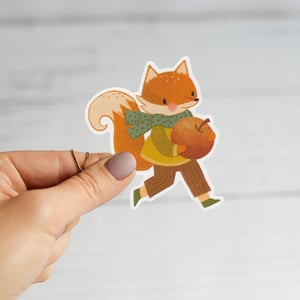 Image of Harvest Fox & Apple Sticker