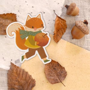 Image of Harvest Fox & Apple Sticker