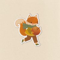 Image 4 of Harvest Fox & Apple Sticker