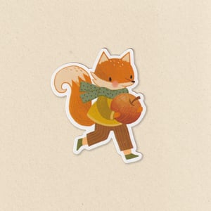 Image of Harvest Fox & Apple Sticker