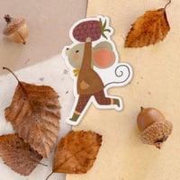 Image 1 of Harvest Mouse & Blackberry Sticker