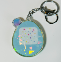 Image 4 of Holographic Nano Shaker Keychain