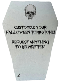 Image 1 of Personalized Custom Halloween Tombstone to Say Anything