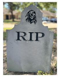 Image 4 of Personalized Custom Halloween Tombstone to Say Anything