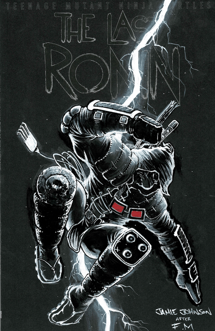 Last Ronin Obscurity (Miller Homage) with BONUS RE cover and sticker set