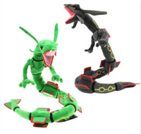 Rayquaza Anime Pokemon  10pcs/lot Anime Pokemon 80CM Sky Dragon Animal Dolls Children Toys Figures 