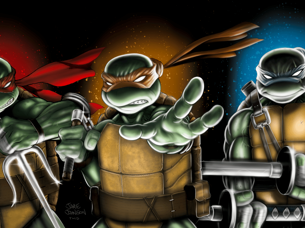 TMNT 17x44 connecting cover print (only 10 available)