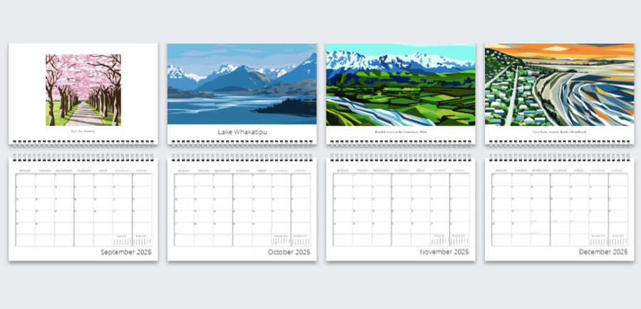 Image of Southern Aotearoa 2025 Calendar