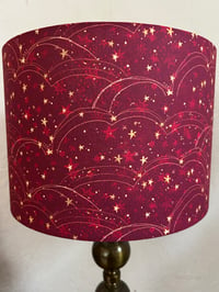 Image of Holiday Magic Stars Red Shade 30cm