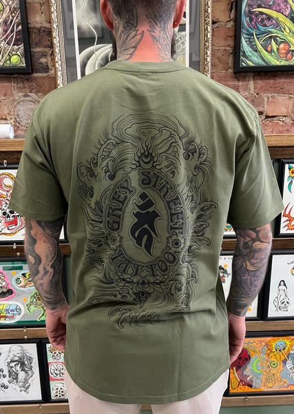 Image of Army Green Wave Tee