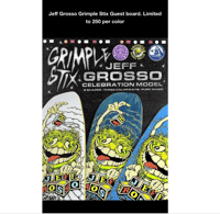 Image 14 of JEFF GROSSO SKATEBOARD DECK 2 PAK - GRIMPLE STIX AND BLACK LABEL