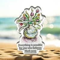 Bible Verse Fridge Magnet - Mark 9:23