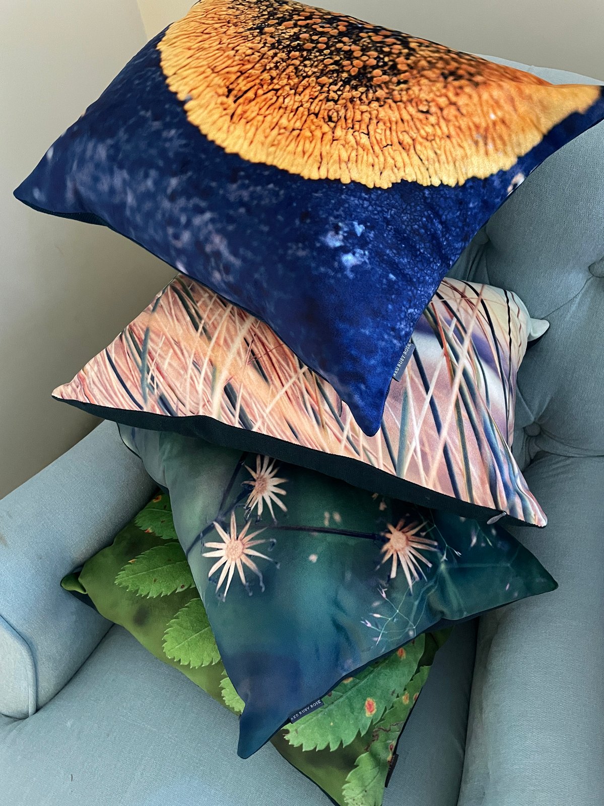 Velvet printed orders cushions