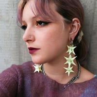 Image 3 of GLOWING ALIEN DICE x3 x3  earrings