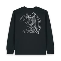 Image 3 of HARPIST LONG SLEEVE T-SHIRT BLACK
