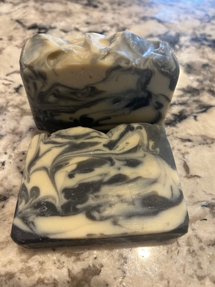 Image of Charcoal & Bentonite Clay (orange scented) Soap