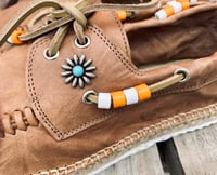 Image 2 of Lagoa full grain brown cow leather deck espadrilles shoes 