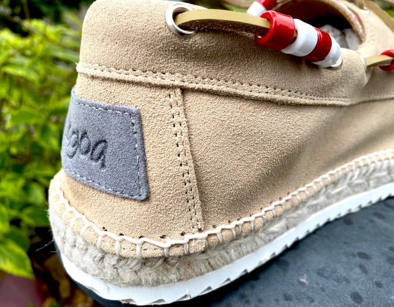 Lagoa khaki suede deck espadrilles Image 4