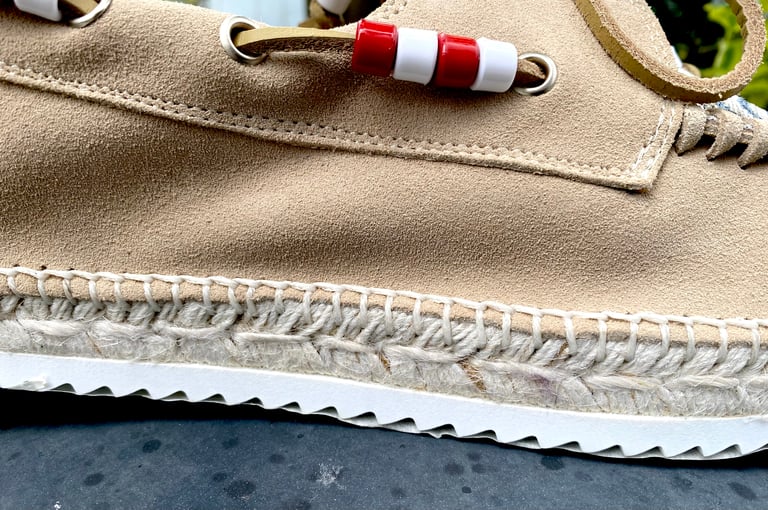 Lagoa khaki suede deck espadrilles Image 5