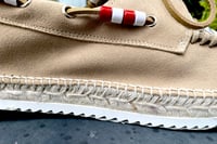 Image 5 of Lagoa khaki suede deck espadrilles 
