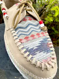 Image 6 of Lagoa khaki suede deck espadrilles 
