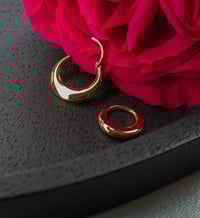 Image 3 of Chunky Septum Clicker - Hinged Segment Ring - ASTM F136 Titanium - Gold/Silver - Piercing 
