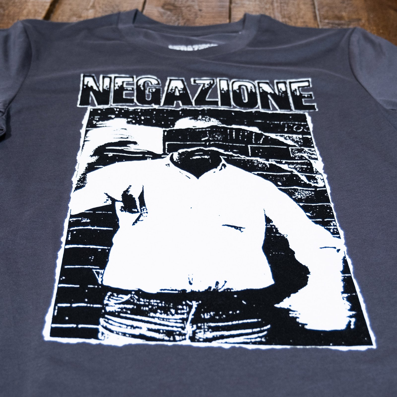 Negazione Faccia Strappata T Shirt Grey NEGAZIONE OFFICIAL SHOP