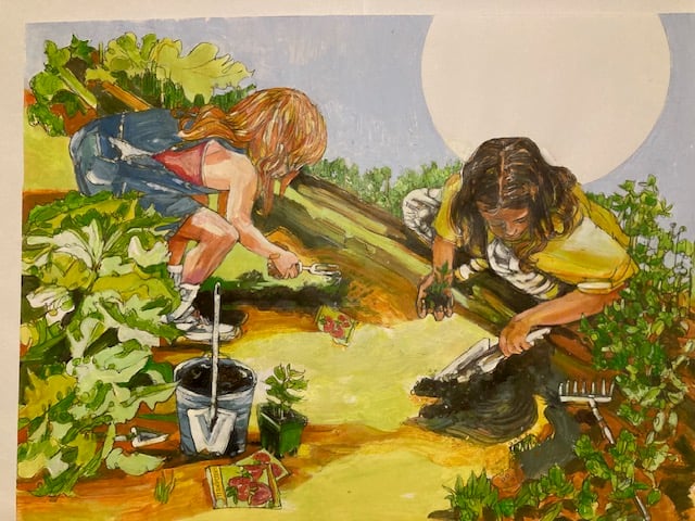 Image of Children's Garden Paintings 1