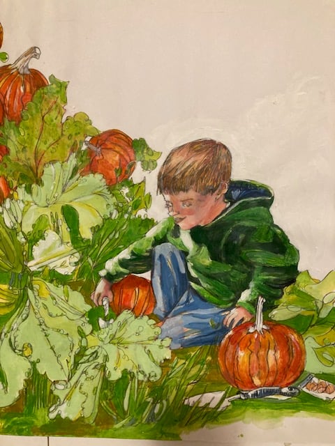 Image of Children's Garden Paintings 1