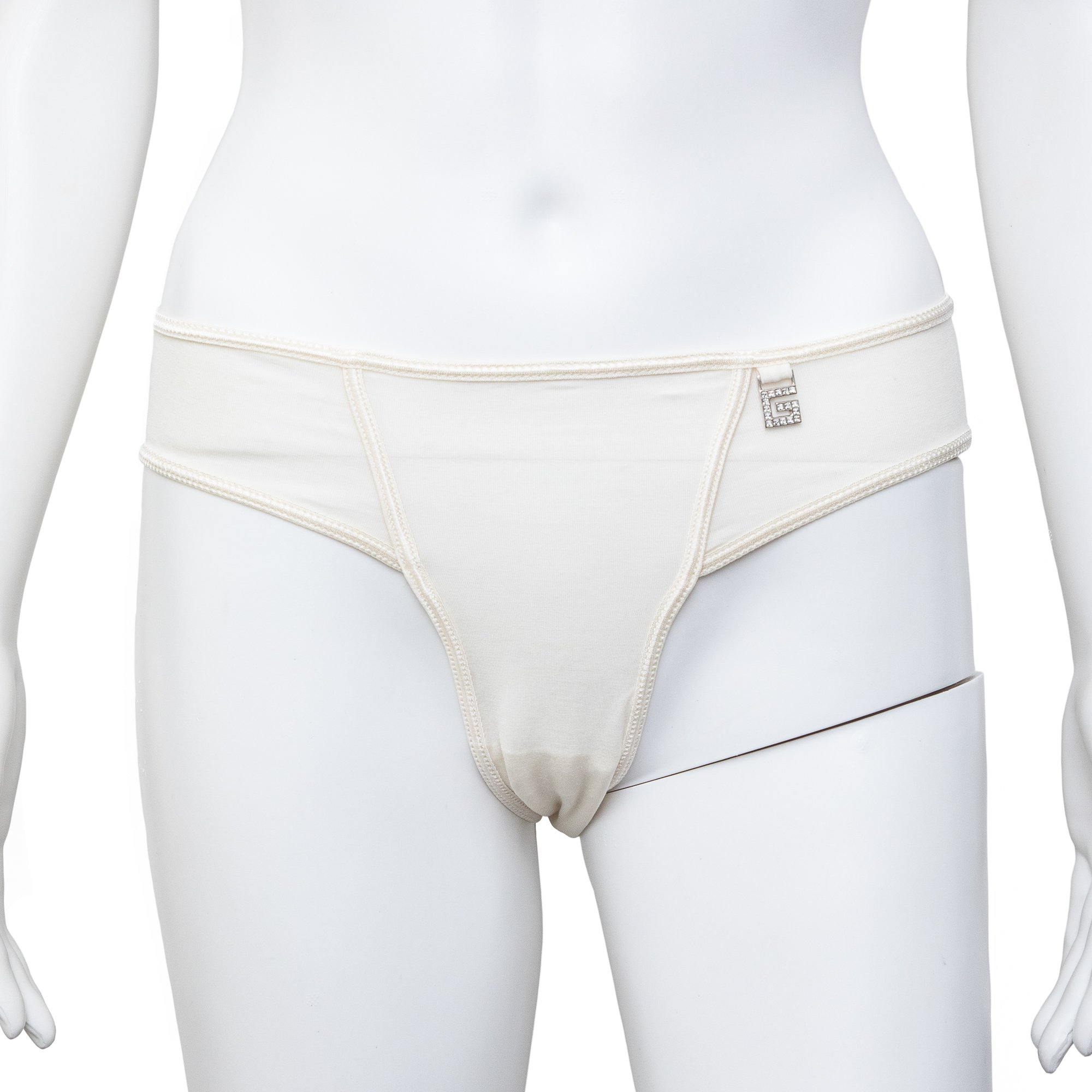 Image of Gucci by Tom Ford 1998 Runway G logo White Briefs