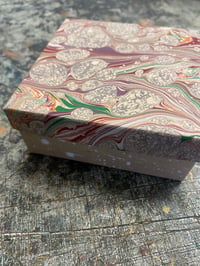 Unique one-of-a-kind hand marbled gift boxes // sold as singles - no.7