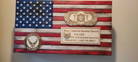 Image 2 of Custom Handmade American Flag Wall Sign