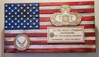 Image 1 of Custom Handmade American Flag Wall Sign