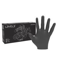 Level 3 Nitrile Gloves Black