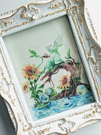 Image 1 of Espeon Pokemon Watercolor Print, from original handpainted watercolour art 