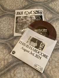 Image 1 of ALL OUT WAR "HYMNS OF THE APOCALYPSE: TIHC 2024" 7" VINYL