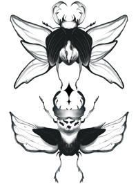 Image 2 of beetles print
