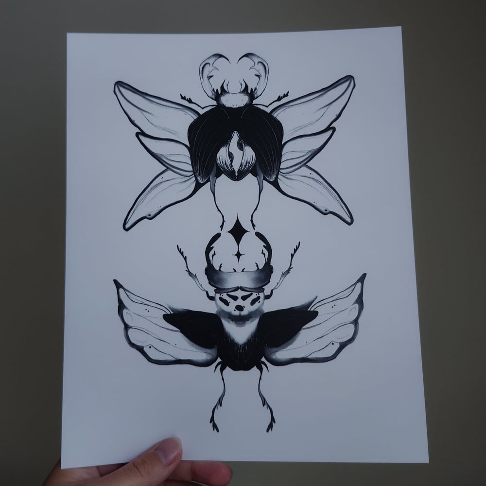 Image of beetles print